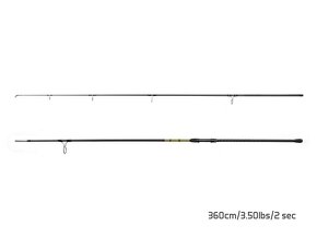 DELPHIN Prut Partisan Carp 360cm/3,5lb/2díl - 2