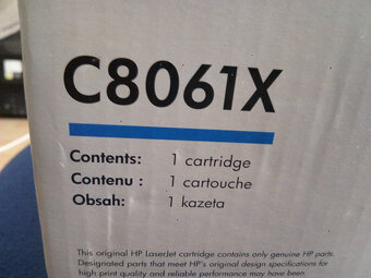 toner originální černý HP 61X , HP C8061X - 2