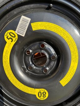 Dojezdové kolo 18” origo VW. 5x112 - 2