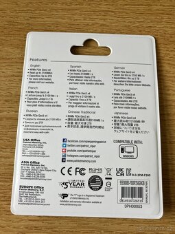 Nové SSD M.2 256GB - 2