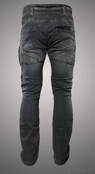 4SR Pánské kevlarové moto jeansy CLUB SPORT grey - 2