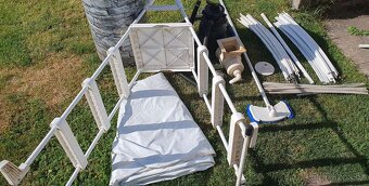 Bazén Azuro 3,6m x 1,1m, písková filtrace, schůdky, vysavač - 2