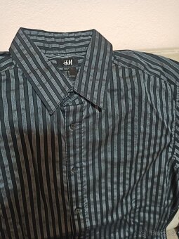 Pánské košile 2ks, H&M a F&F, vel. 38/M - 2