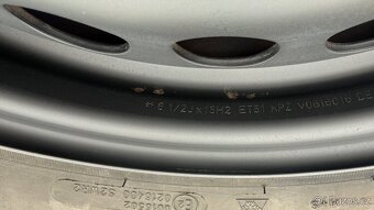 4x plechové disky 5x120 + pneu zimní 205/65 R16C - 2