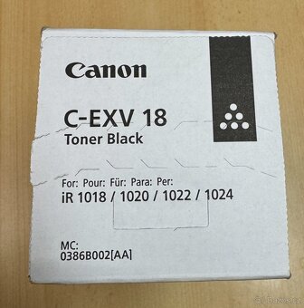 Originální toner Canon C-EXV 18 černý - 2