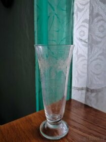 Retro skleněné vázičky a mistička ručně malovaná - 2