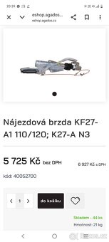 Nájezdová brzda prodám - 2