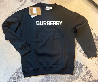 Pánská mikina – černá s bílým logem - 2