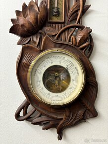 Secesní barometr s žabkou - 2