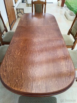 Jidelni stul + 8 zidli - 2