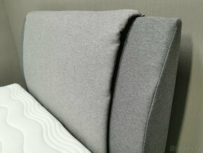 Nová šedá boxspring postel PREMIUM 120x200 cm - 2