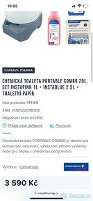 Chemická toaleta WC Portable 20l - 2