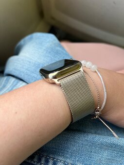 Apple Watch series 9 nerezová ocel gold zlaté zlatá 41mm - 2