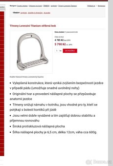 Drezurní třmeny Lorenzini Original od Equiline - 2