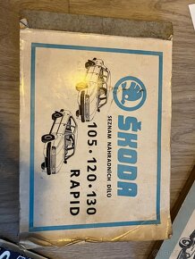Literatura ke starým autům Škoda, dobové automapy - 2