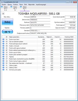 Hdd Toshiba 500Gb 2,5" 7mm - 2