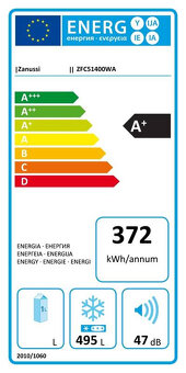 Mrazák Zanussi ZFC51400WA – Obří objem pro vaše zásoby - 2