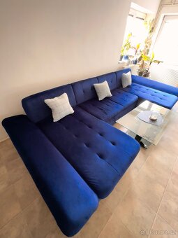 Luxusní rozkládací sedačka 350 cm s úložnými prostory - 2