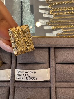 Zlatý prsten (585/1000), 3,27g - 2