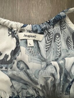 Desigual tunika bílo- modrá - 2