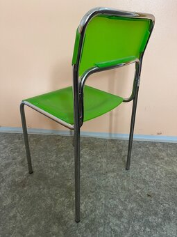 Zelená židle kov+plast - 2