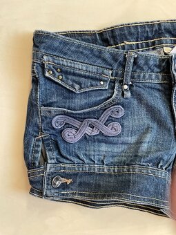 Džínové šortky s náševkou, vel S/M, mng jeans - 2