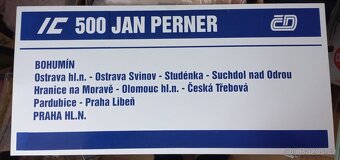 ČD CEDULE, IC 501 JAN PERNER,retro kol.1990 - 2