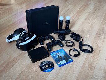 Prodám PS4 Pro 1TB + PSVR + 2x ovladače + Hry + Kamera - 2