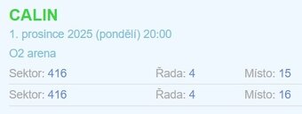 Calin 1.12.2025 - Praha - 2