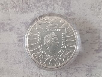 Stříbrná investiční mince Český lev 2022, 2 unce - 2