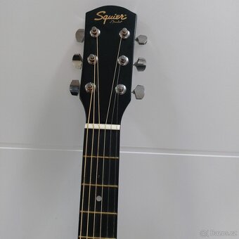 Elektro-akustická kytara Squier Fender SA-105CE, krásný stav - 2