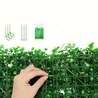 Sada umělých panelů Boxwood – 24 ks 50x50cm - 2