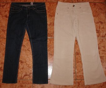 ++ 13x dívčí kalhoty a tepláky vel.158-164 - levně prodám ++ - 2