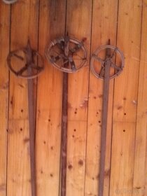 Starožitné lyžařské hole a lyže - 2