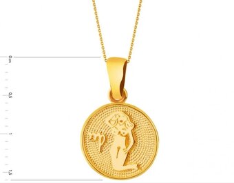 Apart zlatý přívěsek na řetízek Panna zlato nové - 2