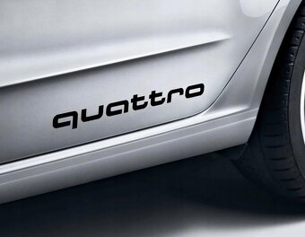 SAMOLEPKY AUDI QUATTRO - 35 CM (2 KUSY) - 2