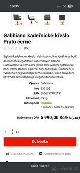 Kadeřnická křesla 2 kusy rok pouzite - 2