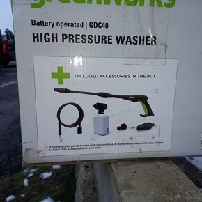 Informace o Greenworks , aku 40 V tlaková myčka 70 bar - 2