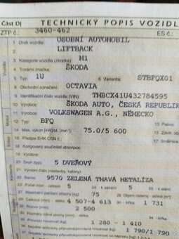 Motor Octavia 1 1.6i (BFQ) - 2