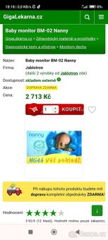 Monitor dechu NANNY - 2