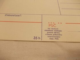 Korespondenční lístek čistý – koresponďák – Československo - 2