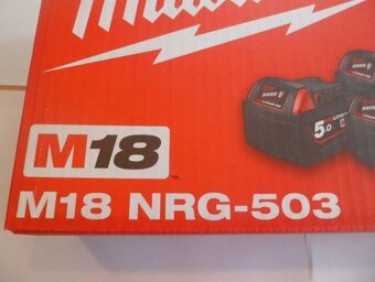 Nová AKU sada Milwaukee M18 NRG-503 - 2