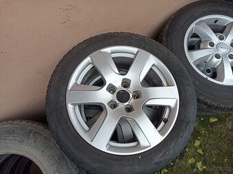 Originál 17 " AL kola Audi 5x112 zimní pneu - 2