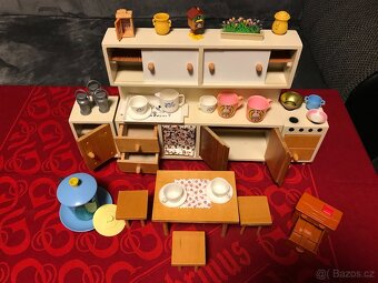 Dětská dřevěná retro kuchyňka - 2