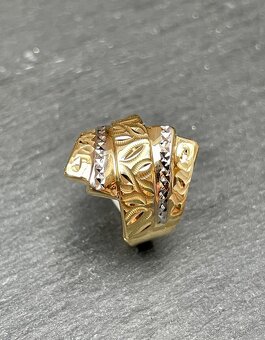 dámský zlatý prsten 14 karátů - 585/1000, nový - 2