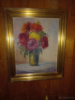 obraz Kytice jiřin, Jaroslav Štechr - 2