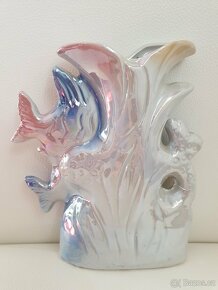 Dekorace perleťová soška váza moře rybičky rybky - 2
