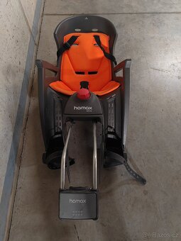 HAMAX Cyklosedačka s uzamykatelným zámkem Siesta W grey /ora - 2