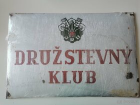 Stará smaltovaná tabuľa - 2