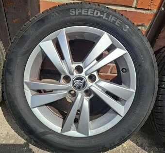 Letni alu sada Fabia III 5x100 6Jx15 ET38 + 185/60R15 - 2